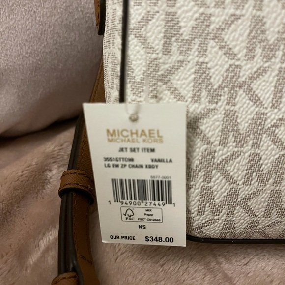 Michael Kors jet set crossbody with chain NWT - Picture 5 of 5